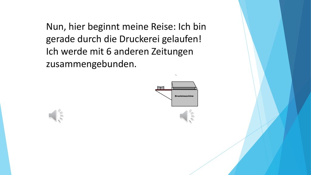 Nun, hier beginnt meine Reise: Ich bin gerade durch die Druckerei gelaufen.