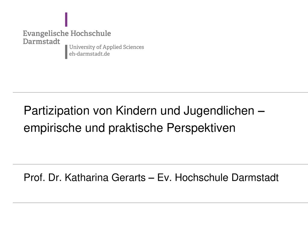 Partizipation von Kindern und Jugendlichen – empirische und praktische Perspektiven