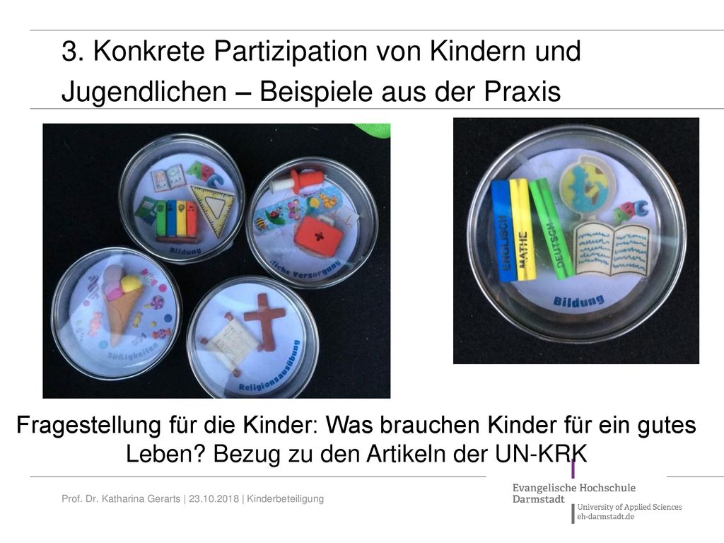 3. Konkrete Partizipation von Kindern und Jugendlichen – Beispiele aus der Praxis