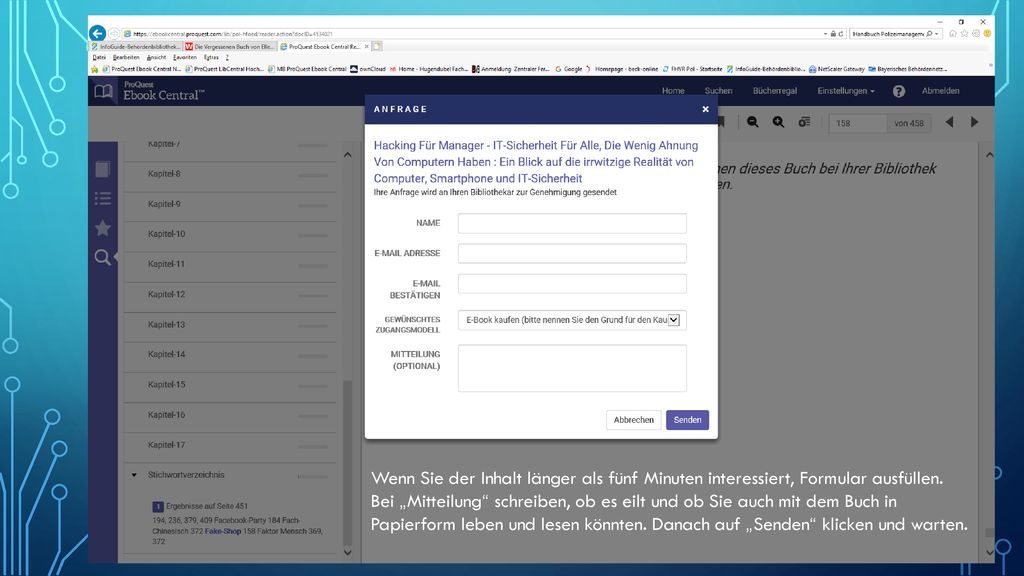 Wenn Sie der Inhalt länger als fünf Minuten interessiert, Formular ausfüllen.