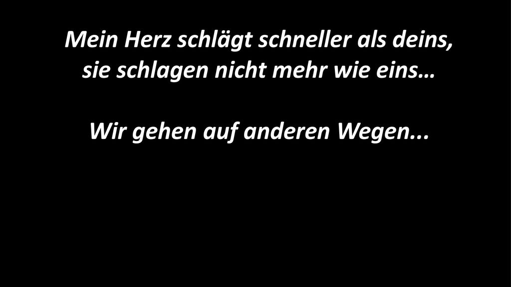Mein Herz schlägt schneller als deins, ppt herunterladen