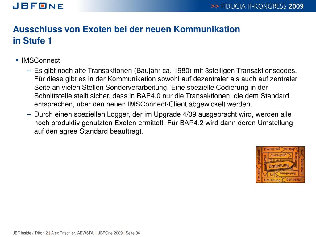 Ausschluss von Exoten bei der neuen Kommunikation in Stufe 1