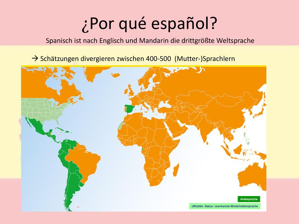 ¿Por qué español Spanisch ist nach Englisch und Mandarin die drittgrößte Weltsprache.