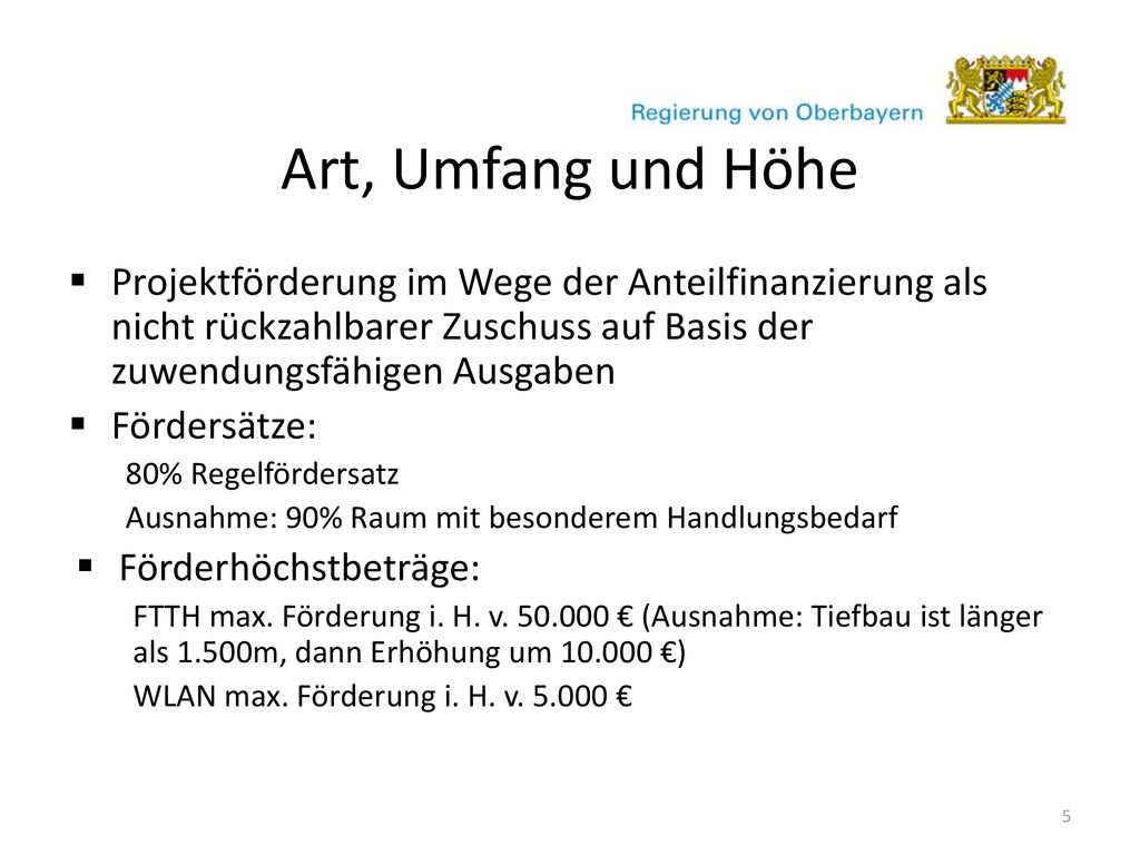 Art, Umfang und Höhe Projektförderung im Wege der Anteilfinanzierung als nicht rückzahlbarer Zuschuss auf Basis der zuwendungsfähigen Ausgaben.