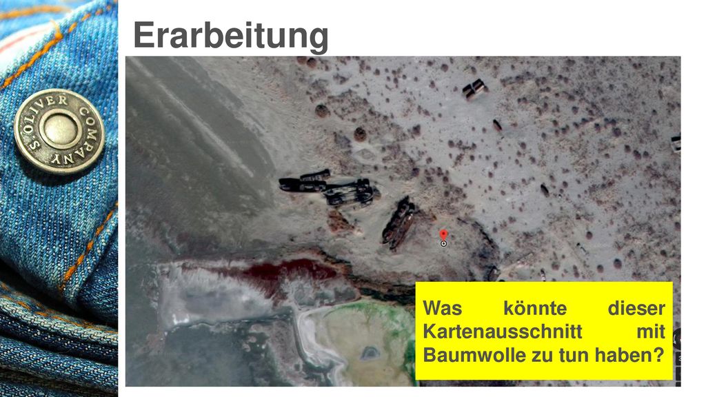 Erarbeitung Was könnte dieser Kartenausschnitt mit Baumwolle zu tun haben