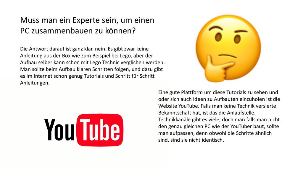 Muss man ein Experte sein, um einen PC zusammenbauen zu können