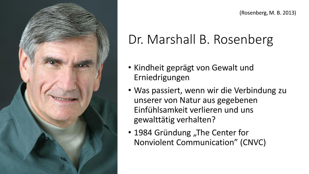 Dr. Marshall B. Rosenberg