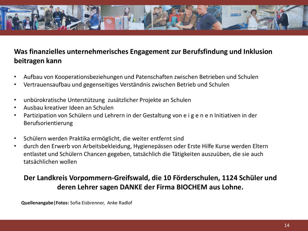 Was finanzielles unternehmerisches Engagement zur Berufsfindung und Inklusion beitragen kann