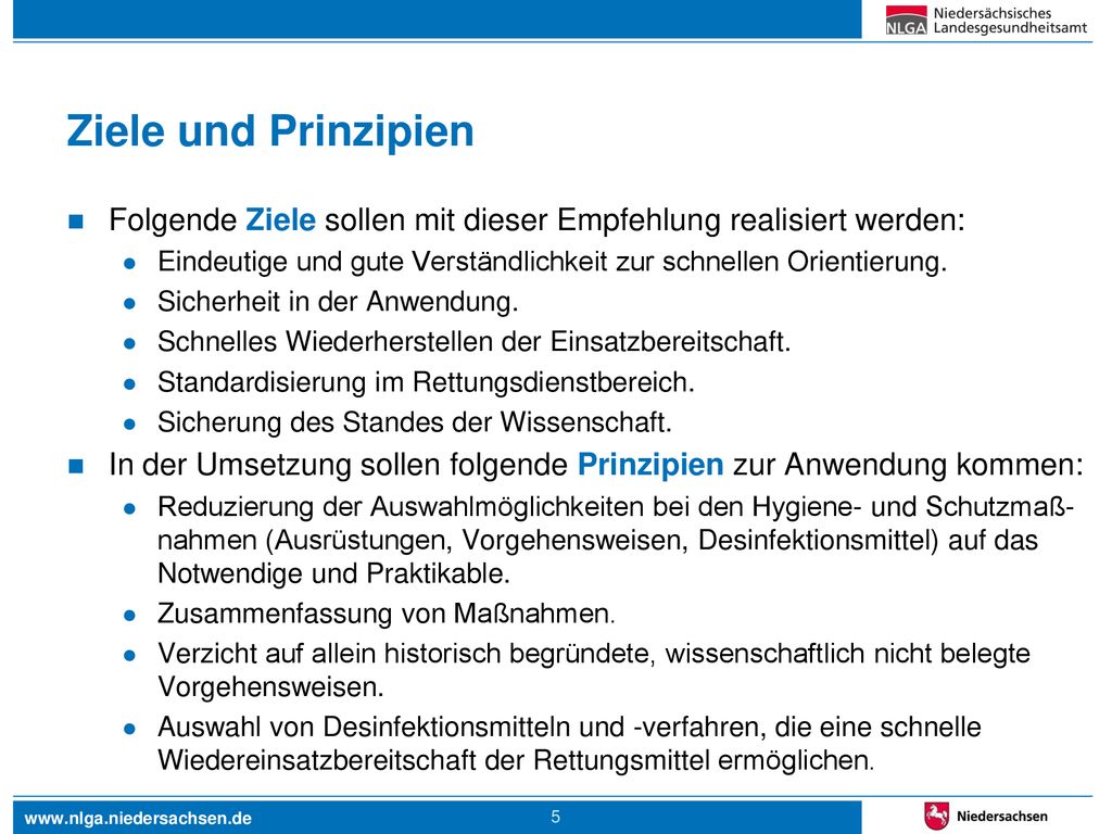 Ziele und Prinzipien Folgende Ziele sollen mit dieser Empfehlung realisiert werden: Eindeutige und gute Verständlichkeit zur schnellen Orientierung.