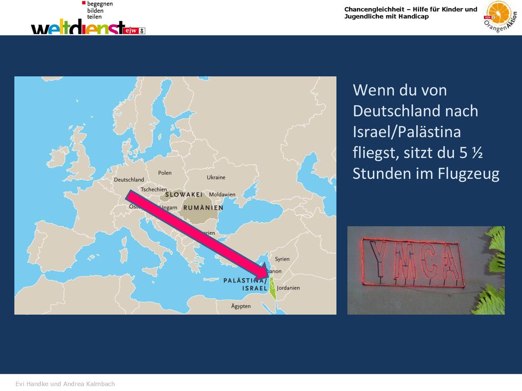 Wenn du von Deutschland nach Israel/Palästina fliegst, sitzt du 5 ½ Stunden im Flugzeug
