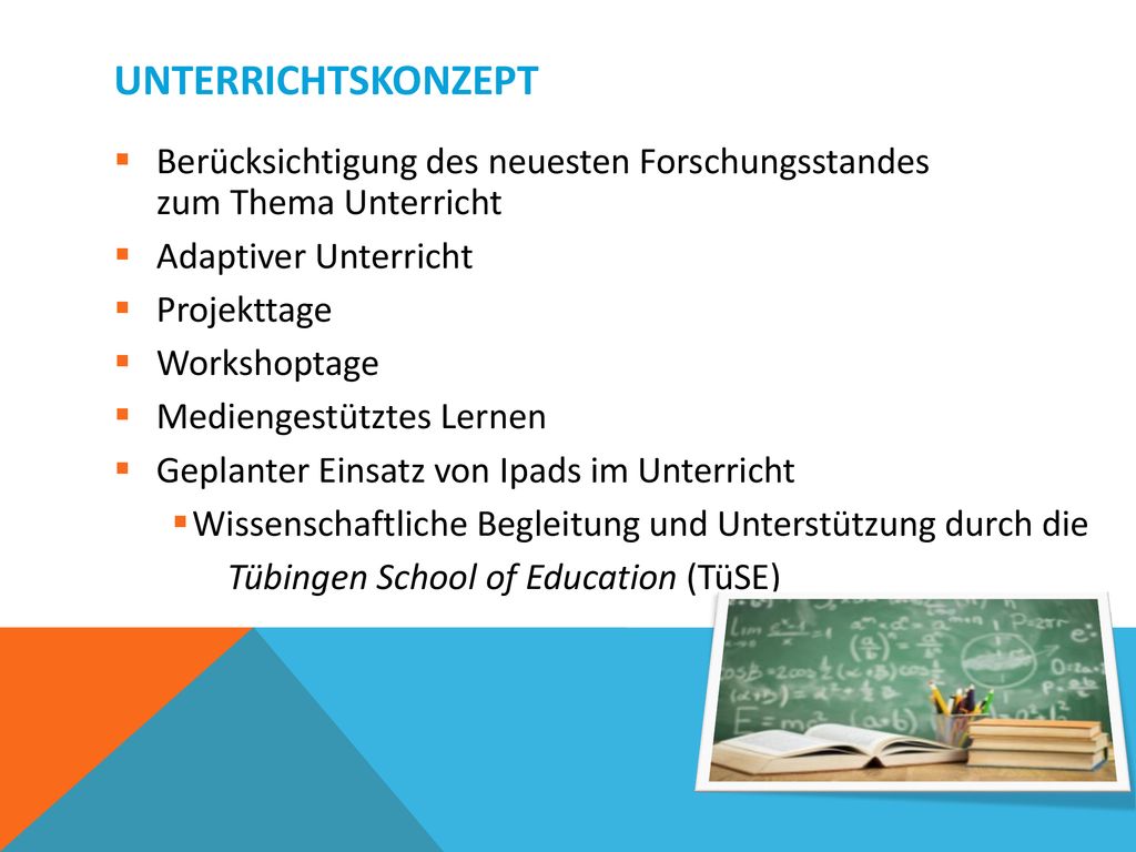 Unterrichtskonzept Berücksichtigung des neuesten Forschungsstandes zum Thema Unterricht. Adaptiver Unterricht.
