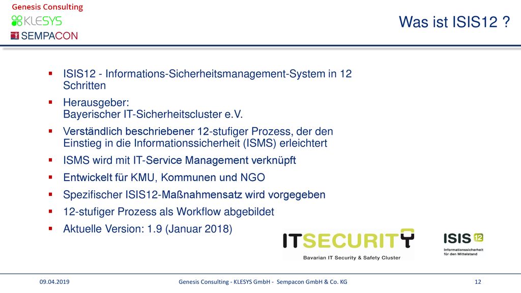 Genesis Consulting - KLESYS GmbH - Sempacon GmbH & Co. KG