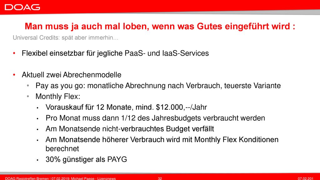 Man muss ja auch mal loben, wenn was Gutes eingeführt wird :