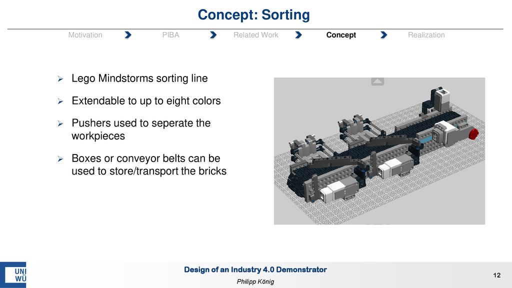 Concept: Sorting Lego Mindstorms sorting line