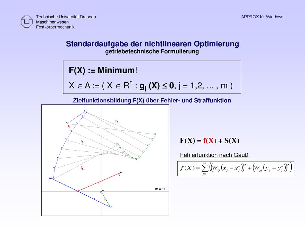 X  A := ( X  Rn : gj (X)  0, j = 1,2, ... , m )
