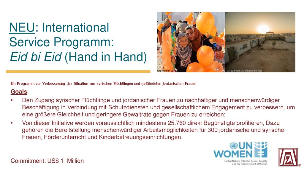 NEU: International Service Programm: Eid bi Eid (Hand in Hand)