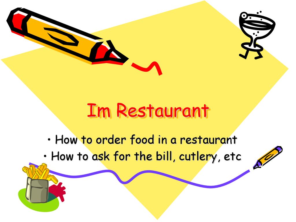 Im Restaurant How to order food in a restaurant