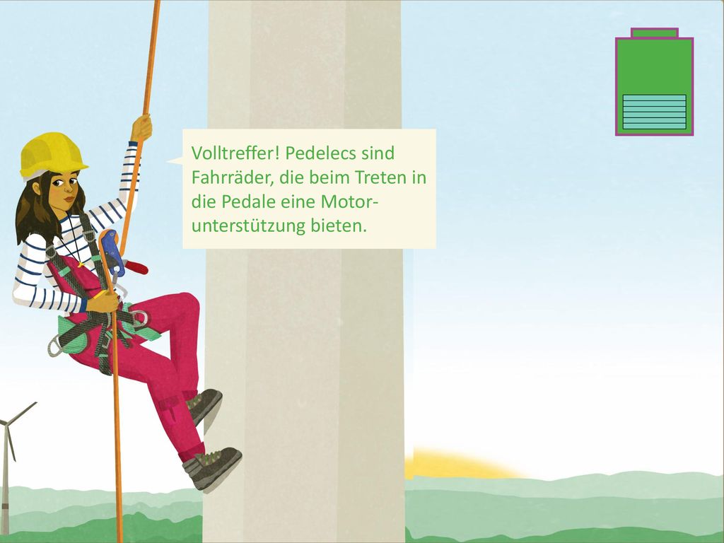 Volltreffer! Pedelecs sind Fahrräder, die beim Treten in die Pedale eine Motor-unterstützung bieten.