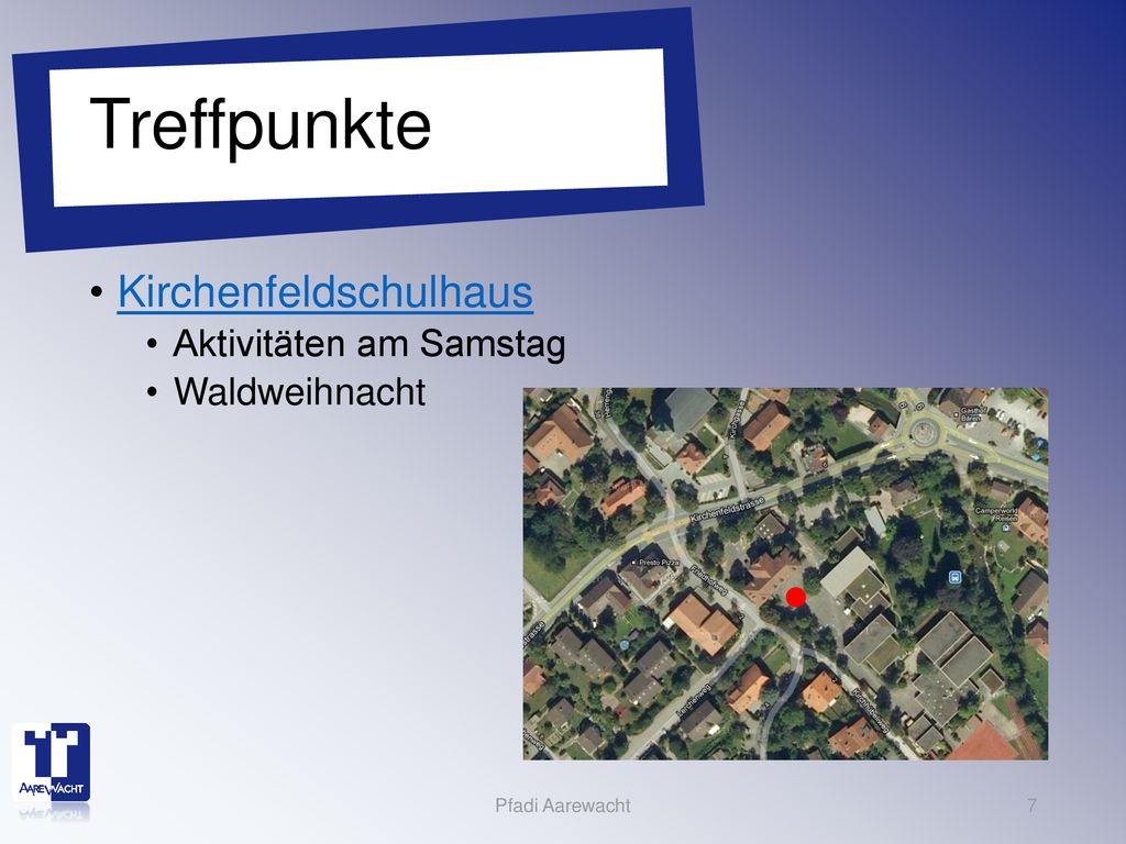 Treffpunkte Kirchenfeldschulhaus Aktivitäten am Samstag Waldweihnacht