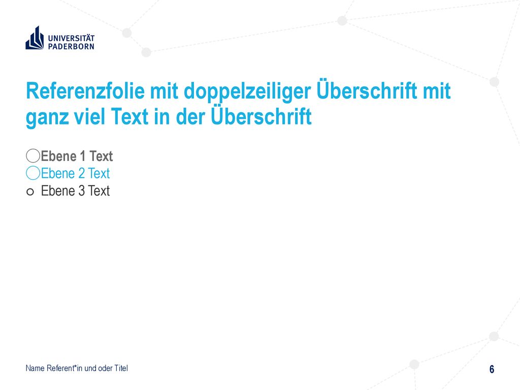 Referenzfolie mit doppelzeiliger Überschrift mit ganz viel Text in der Überschrift