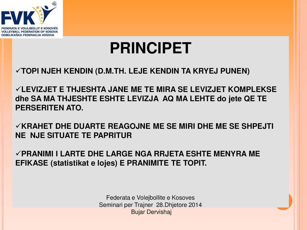 PRINCIPET TOPI NJEH KENDIN (D.M.TH. LEJE KENDIN TA KRYEJ PUNEN)