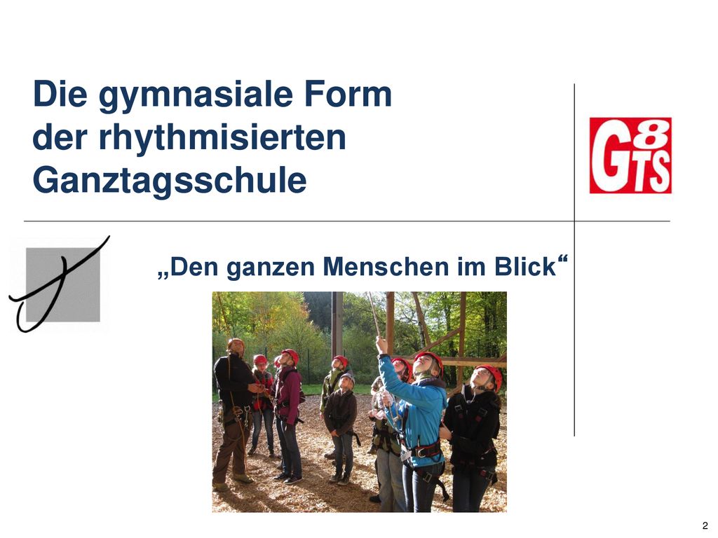 Die gymnasiale Form der rhythmisierten Ganztagsschule