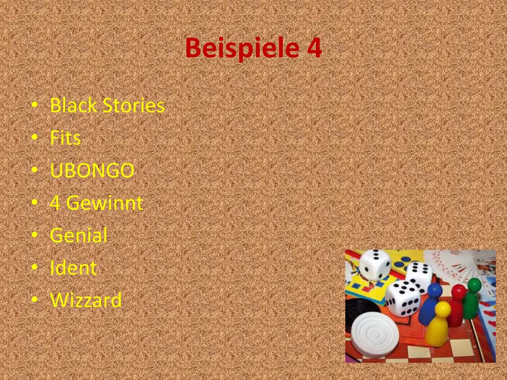 Beispiele 4 Black Stories Fits UBONGO 4 Gewinnt Genial Ident Wizzard