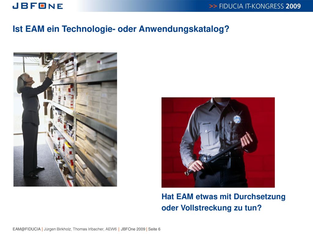 Ist EAM ein Technologie- oder Anwendungskatalog