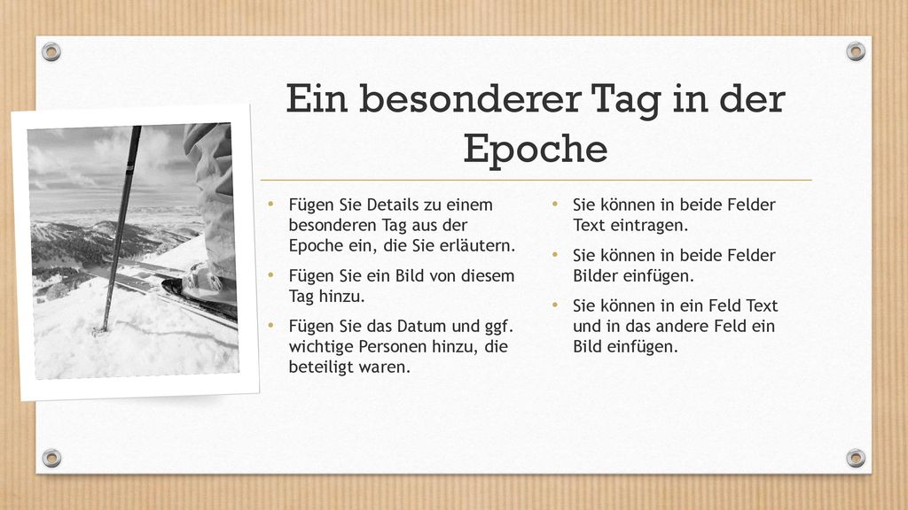 Ein besonderer Tag in der Epoche