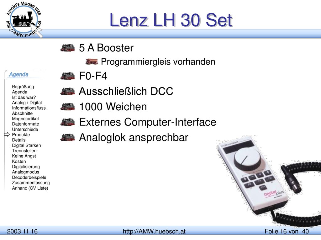 Lenz LH 30 Set 5 A Booster F0-F4 Ausschließlich DCC 1000 Weichen