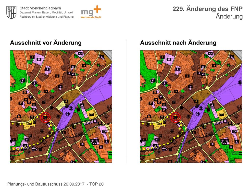 229. Änderung des FNP Änderung