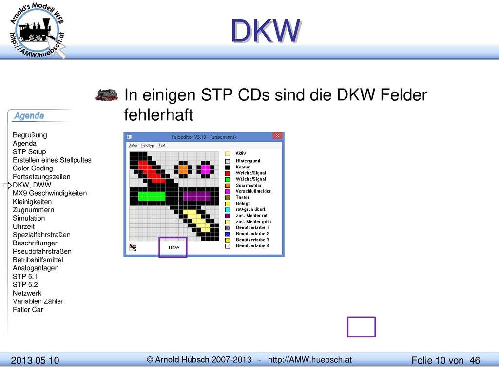 DKW In einigen STP CDs sind die DKW Felder fehlerhaft 