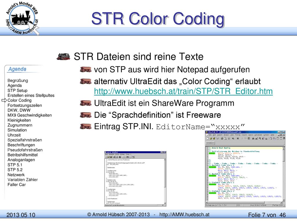 STR Color Coding STR Dateien sind reine Texte