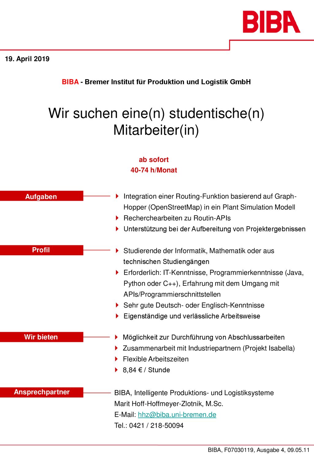 BIBA - Bremer Institut für Produktion und Logistik GmbH