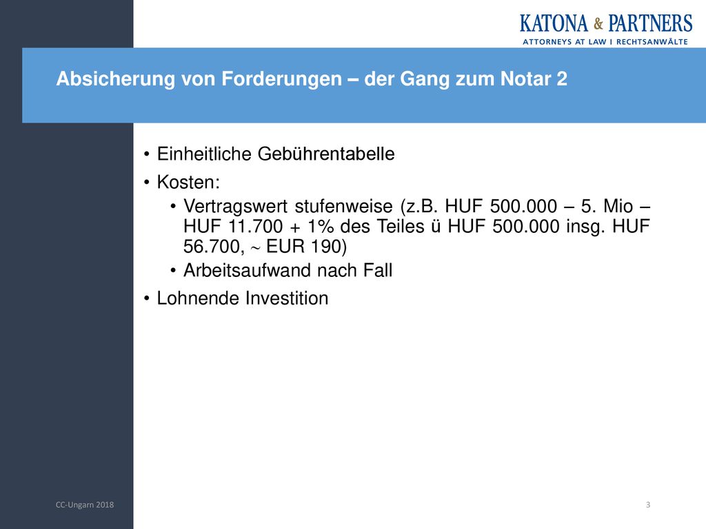 Absicherung von Forderungen – der Gang zum Notar 2