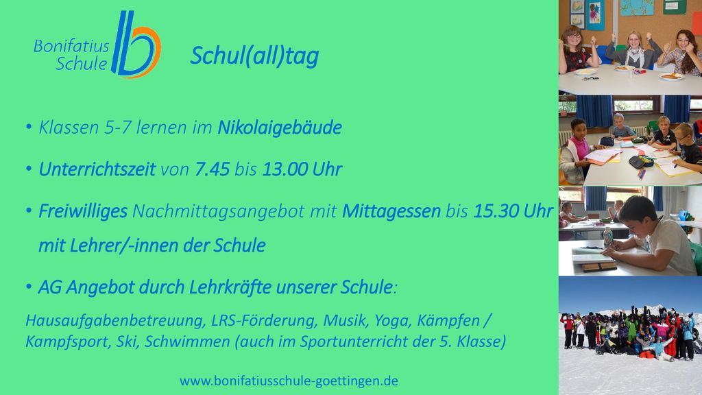 Schul(all)tag Klassen 5-7 lernen im Nikolaigebäude