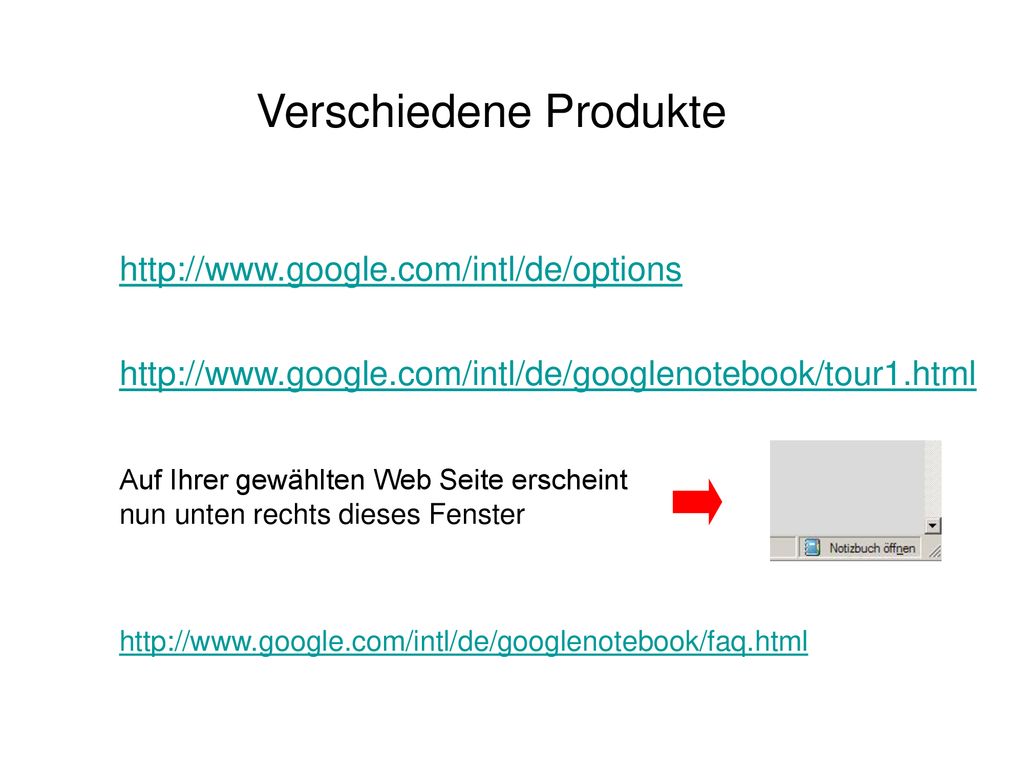 Verschiedene Produkte