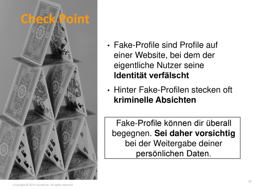 Fake-Profile sind Profile auf einer Website, bei dem der eigentliche Nutzer seine Identität verfälscht
