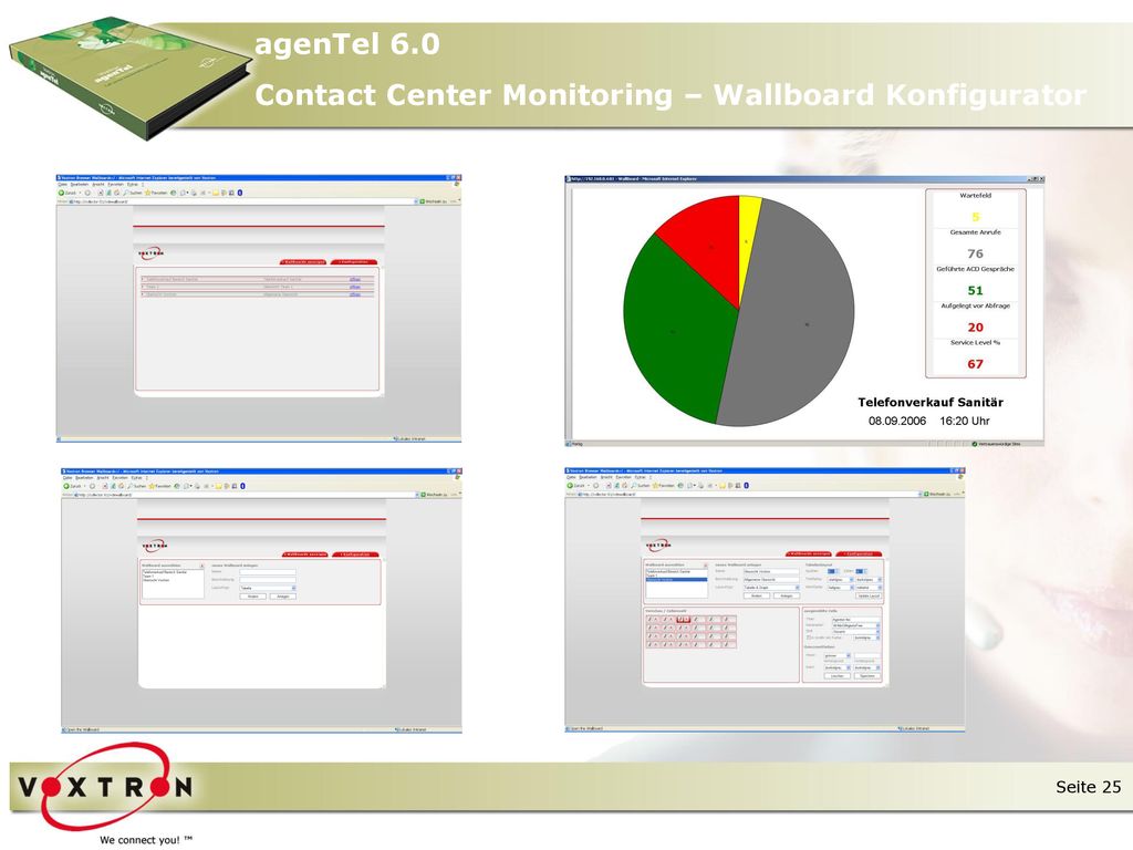 agenTel 6.0 Contact Center Monitoring – Wallboard Konfigurator