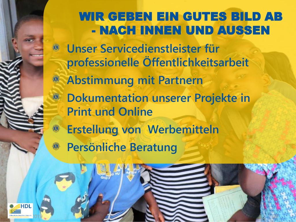 WIR GEBEN EIN GUTES BILD AB - NACH INNEN UND AUSSEN