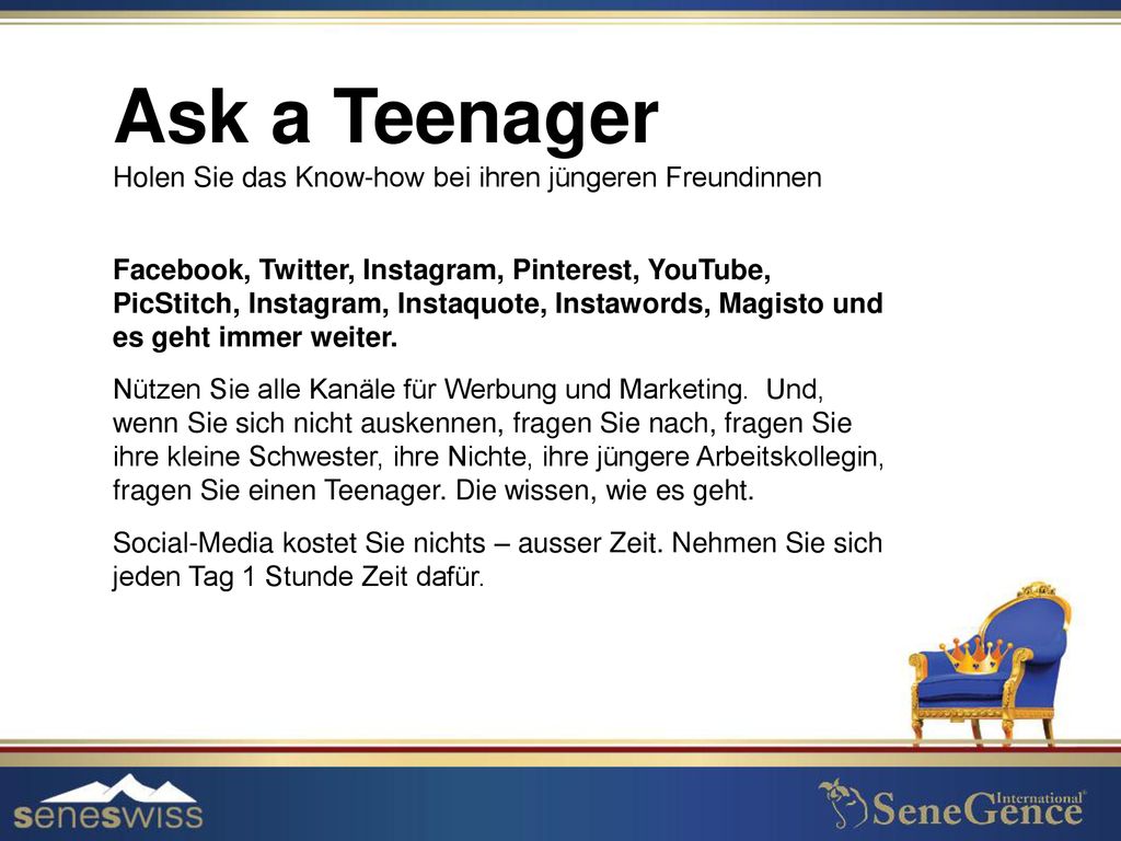 Ask a Teenager Holen Sie das Know-how bei ihren jüngeren Freundinnen