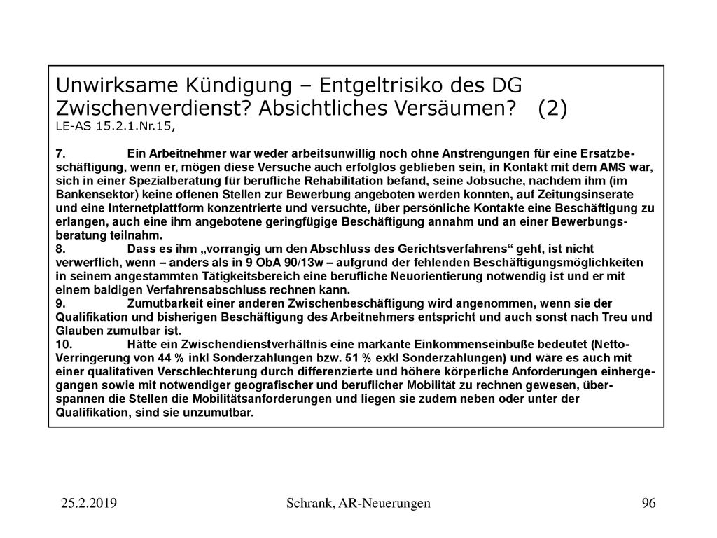 Schrank, AR-Neuerungen