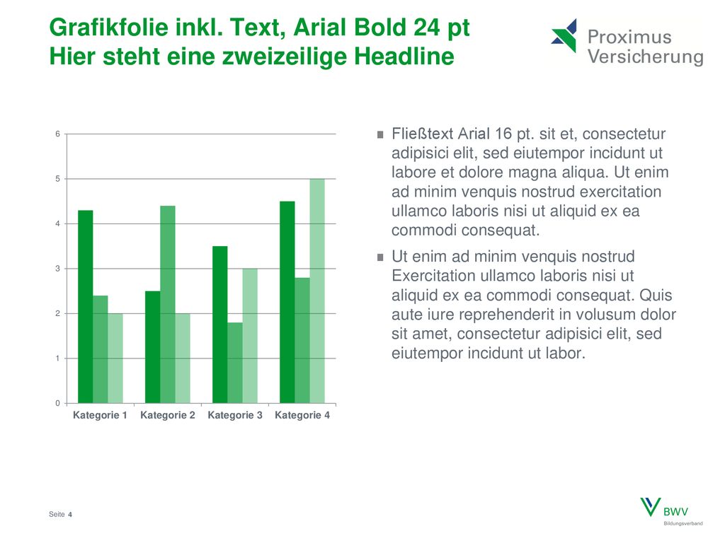 Grafikfolie inkl. Text, Arial Bold 24 pt Hier steht eine zweizeilige Headline
