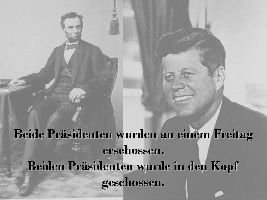 Beide Präsidenten wurden an einem Freitag erschossen
