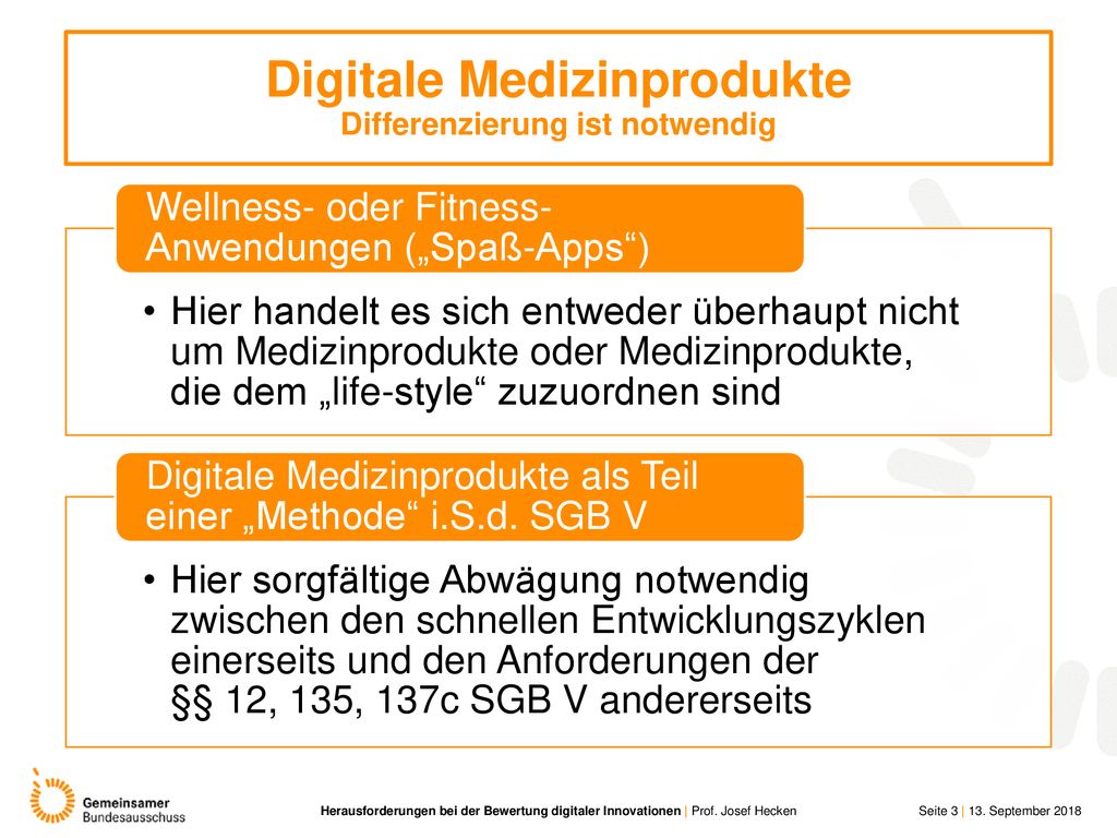 Digitale Medizinprodukte Differenzierung ist notwendig