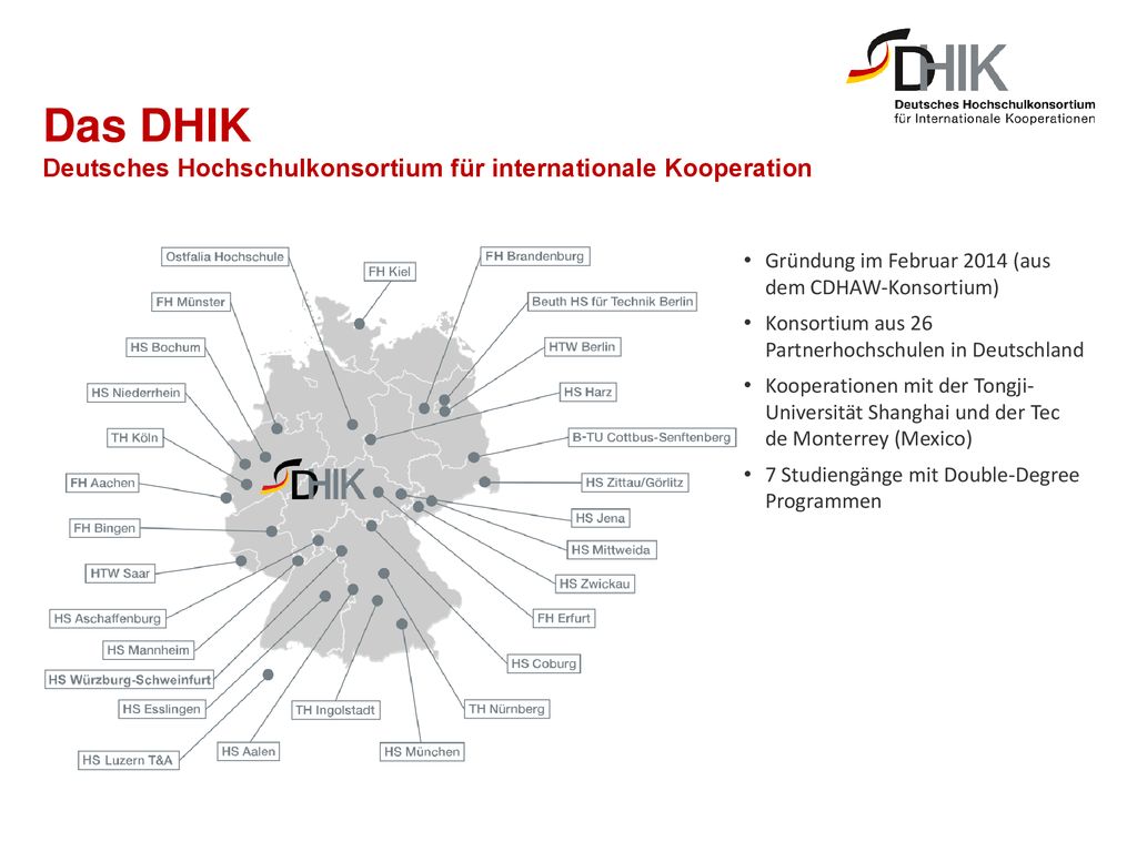 Das DHIK Deutsches Hochschulkonsortium für internationale Kooperation