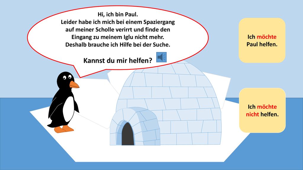 Deshalb brauche ich Hilfe bei der Suche. Ich möchte nicht helfen.
