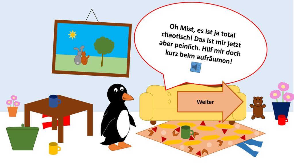 Oh Mist, es ist ja total chaotisch. Das ist mir jetzt aber peinlich