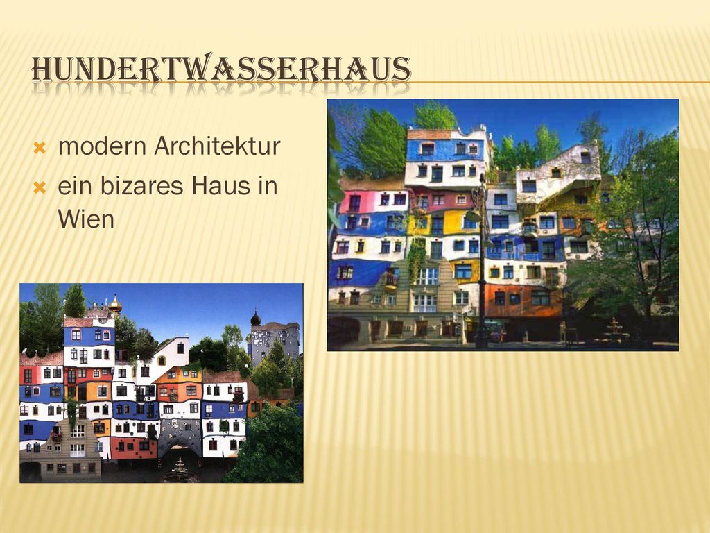 Hundertwasserhaus modern Architektur ein bizares Haus in Wien