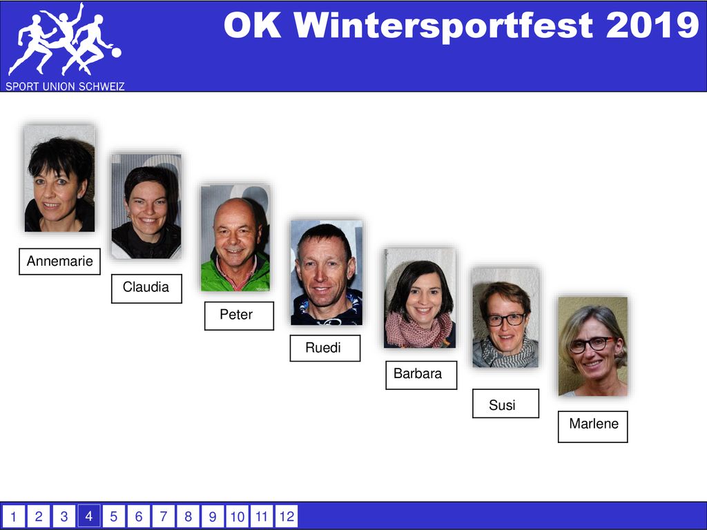 OK Wintersportfest 2019 Susi Annemarie Claudia Peter Ruedi Barbara